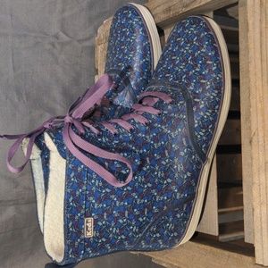 Keds Lined Floral Puddle Jumper Boots